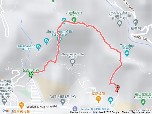 第一次自己爬金面山