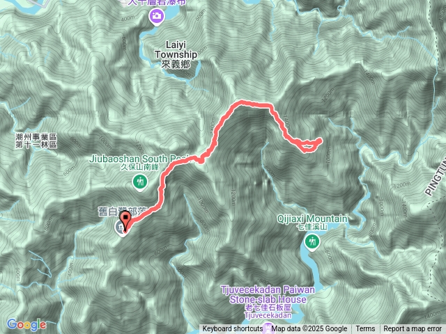 大武藏山走舊古樓部落