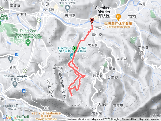 炮子崙瀑布、茶山古道行