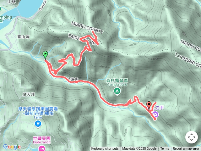 2025-03-21 雪山坑一日遊（1）─雪山坑產業道路→鐵皮屋觀景點→雪山坑山→水瀑→巨人之手→山蘇林