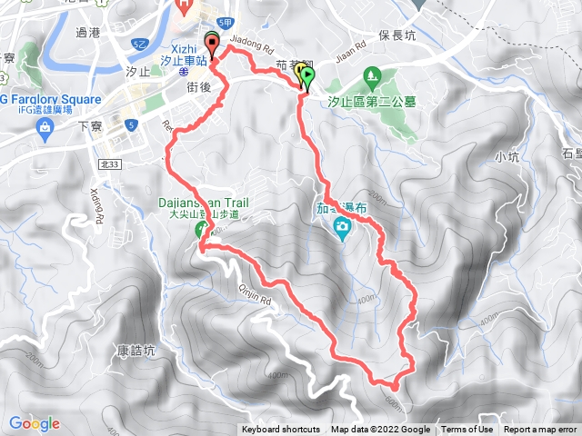 20200307槓尾山、四分尾山，大尖山O型
