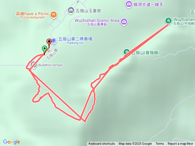 新竹五指山貼標