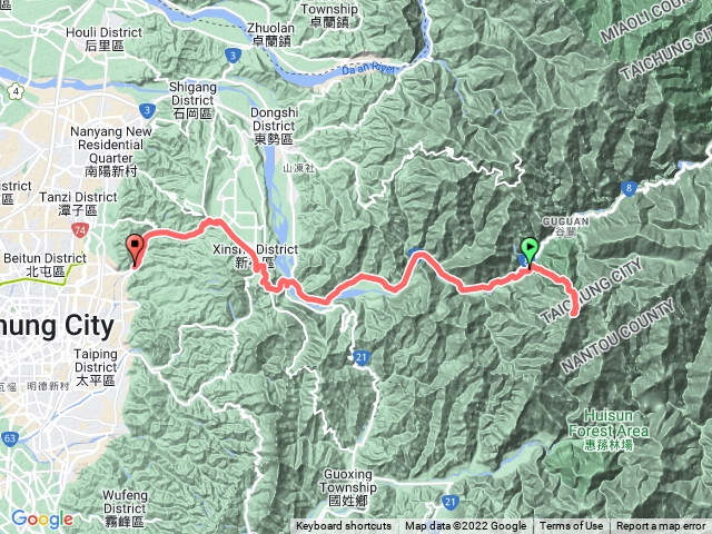 松鶴上八仙山來回