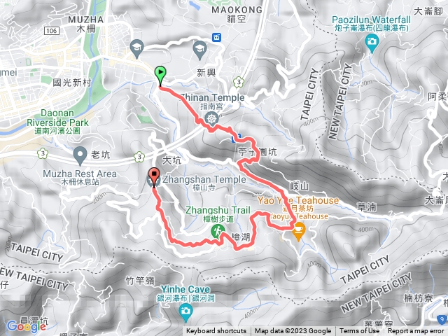 臺北大縱走第七段：捷運麟光站至飛龍步道(短)