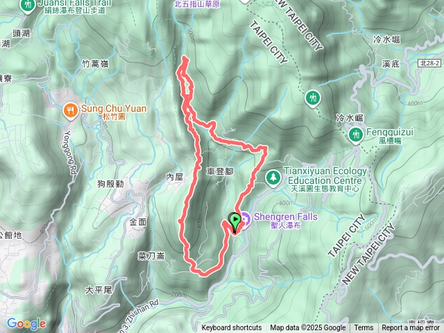 20250917士林-聖人瀑布站-聖人崙-登峰圳-賴家古厝-坪頂舊圳-清風亭-鵝尾山-溪和宮O行