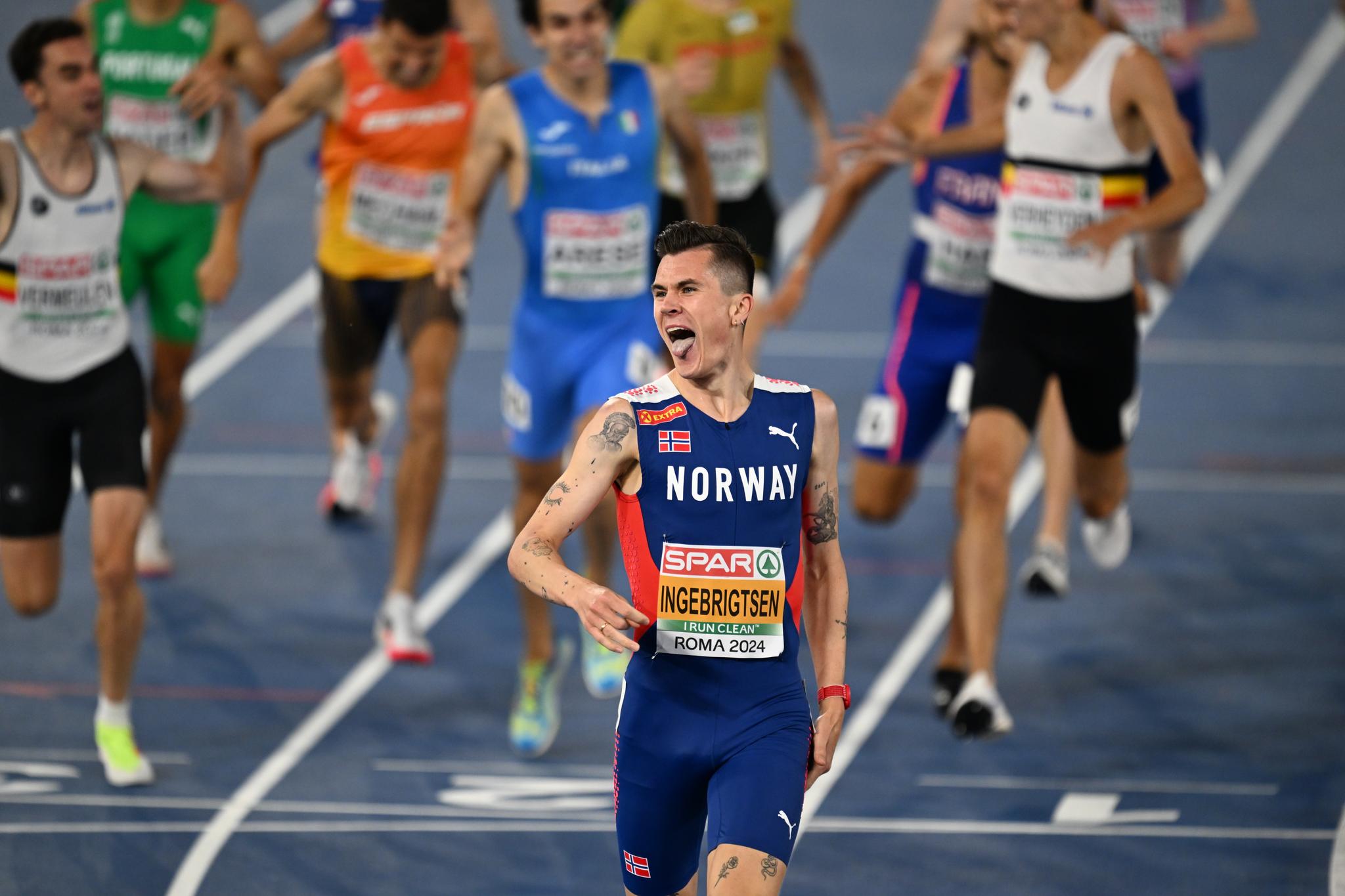 【賽事】「挪威神童」Jakob 歐錦賽 1500 公尺 3:31.95 破大會寫下三連霸!