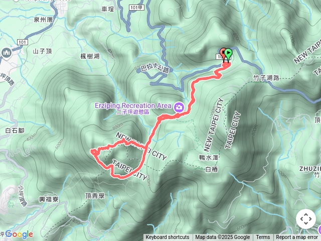 二子坪-面天山-向天山-向天池