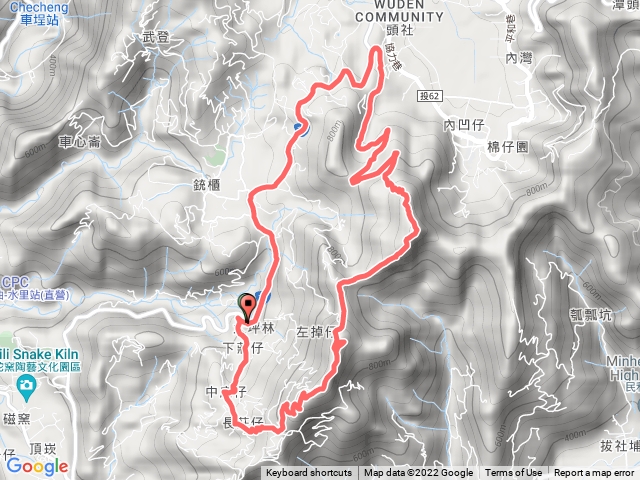 逐鹿古道上後尖山下西北稜