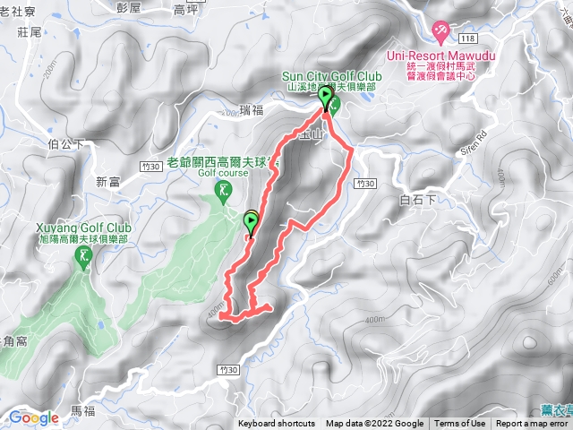 關西赤柯山、赤柯山南峰、東獅頭山O繞