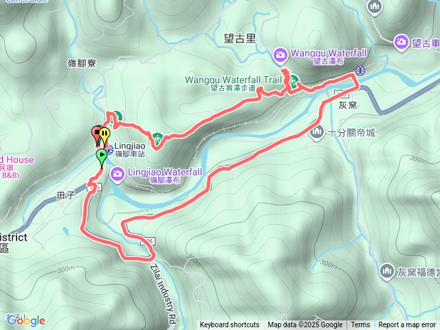 嶺腳寮山、望古瀑布O型預覽圖