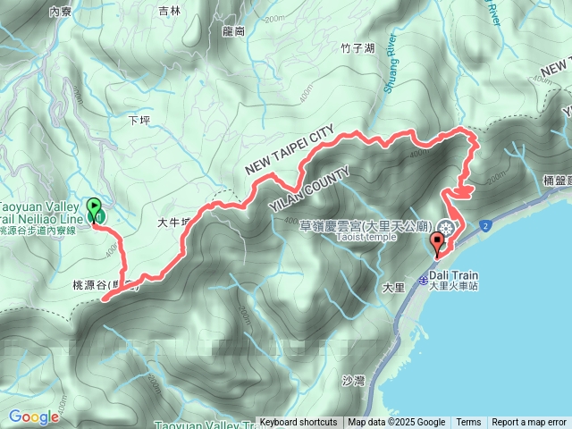 2025 11 01桃源谷內寮線蕭家莊起登.貢寮坐小車到蕭家莊