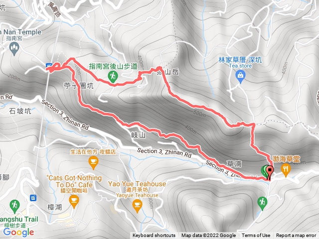 岐山步道接猴山岳前峰 主峰