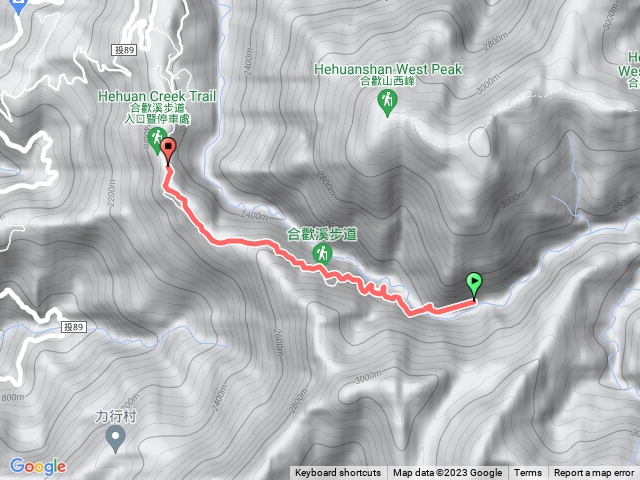 合歡溪步道，回程