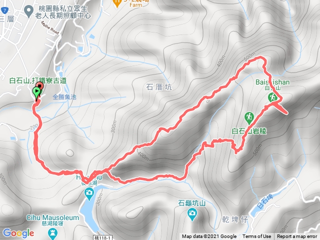 打鐵寮古道-白石山-石厝坑山O型