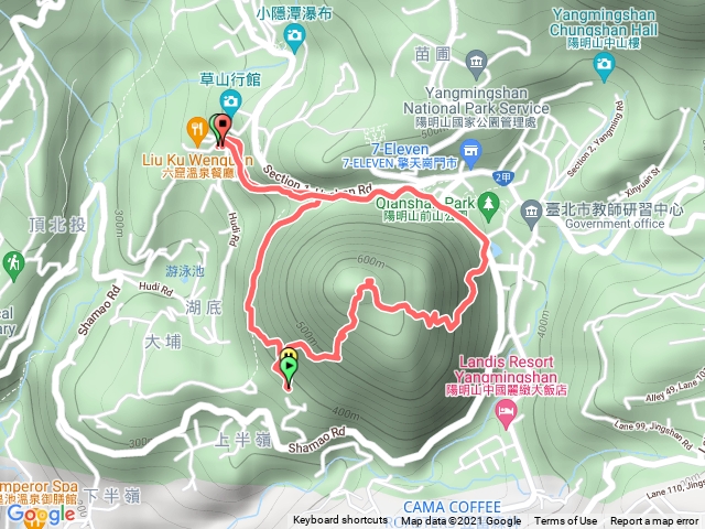 橫嶺古道上紗帽山O型