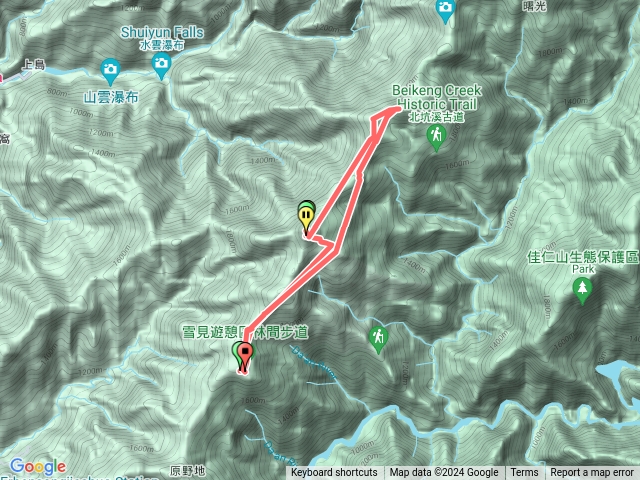 司馬限林道東洗水山連走北坑山