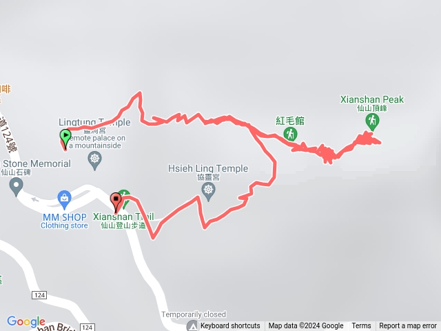 仙山丫字登山步道