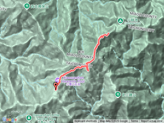 2025.09.14 拾丸山來回 拾丸谷 小雪山天池步道