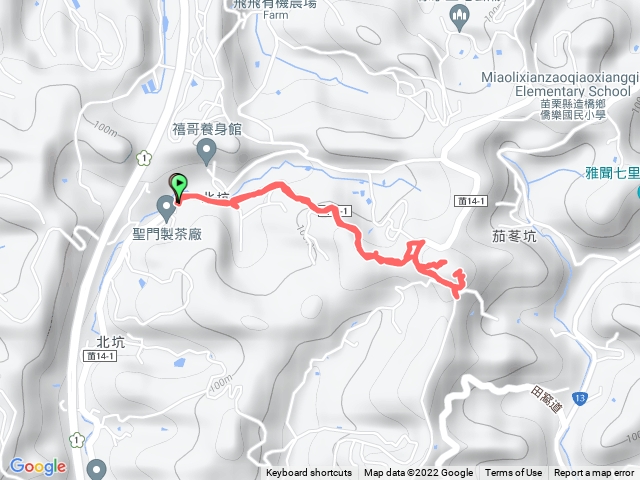 苗栗/造橋/北坑山，H177m (三等三角點147)