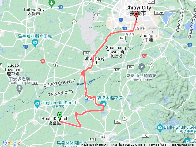 嘉義至後壁健走探路（ 回程）