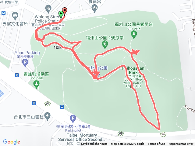 福州山公園健走
