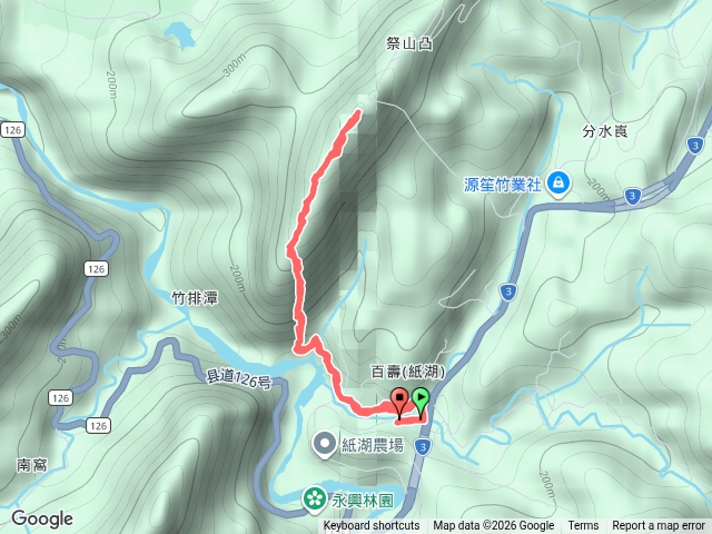 獅潭鄉三尖山、三字坑山登頂來回2026912
