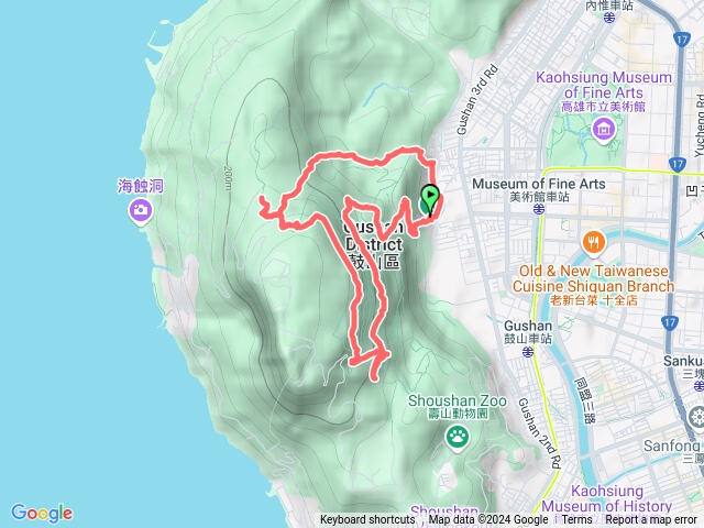 北柴山步道口-青春嶺-東翠嶺亭-七蔓-盤榕-雅座-龍泉寺步道口