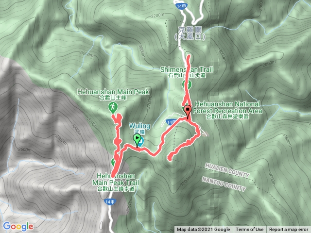 合歡 主峰 東峰 石門 合歡尖山 