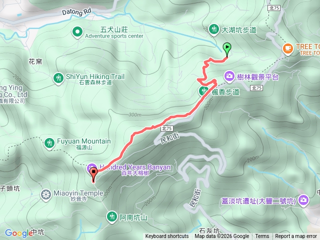 大湖坑步道-石灰坑山-大榕樹