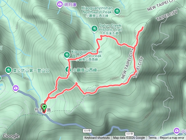 小觀音山大O調整路線