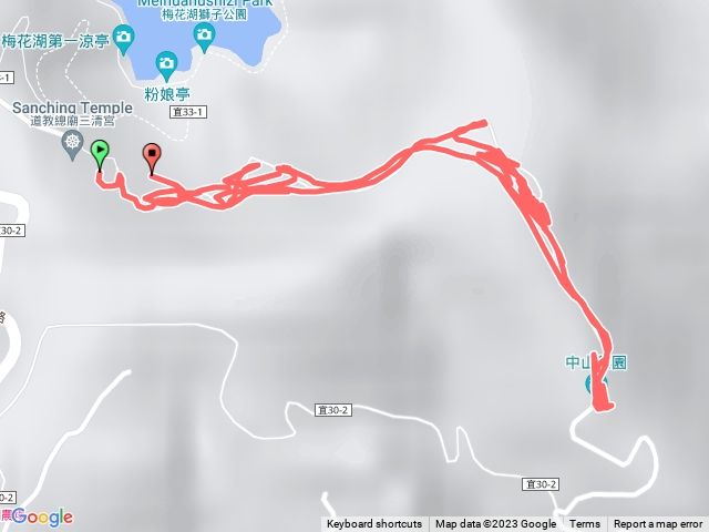 三清宮-中山步道-中山亭(中山茶園)