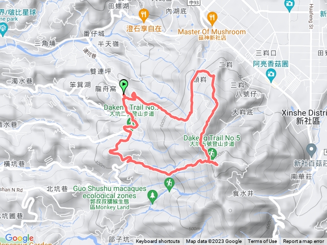 大坑1號登山口出發