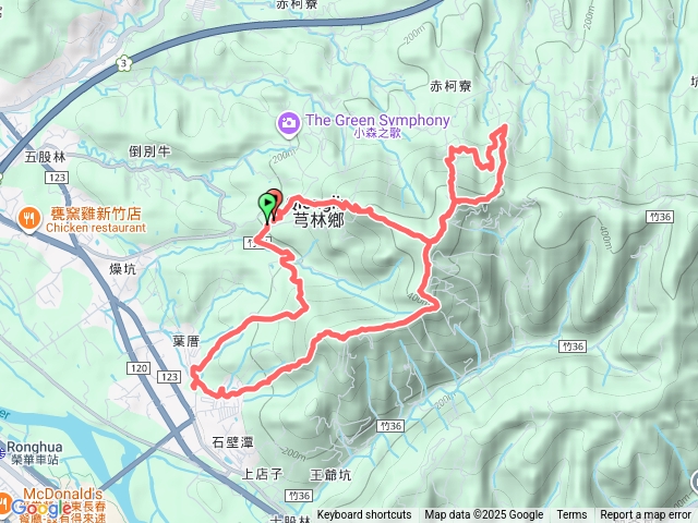 石壁潭山中坑山飛鳳山O繞
