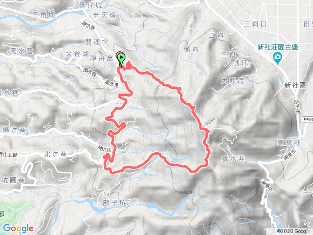 大坑步道1上經5頭嵙山三角點4下連城巷O型回１