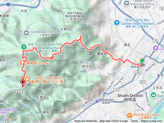 2025微笑山線：【大棟山系】405高地段