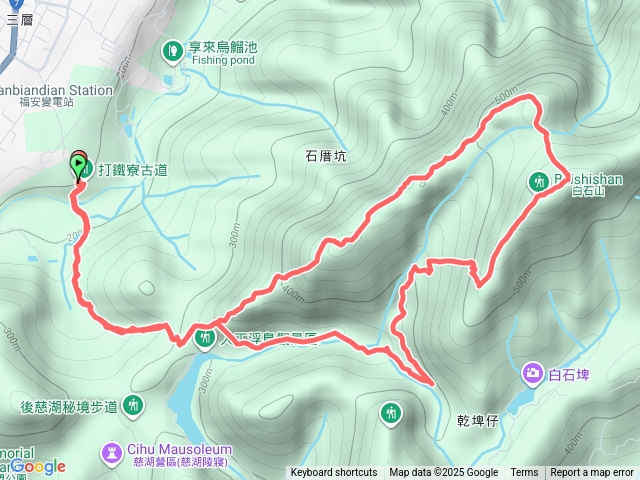 打鐵寮古道，白石山O型預覽圖