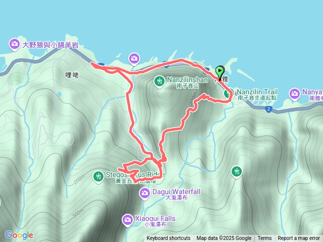 南子吝山--小錐麓--劍龍稜平台
