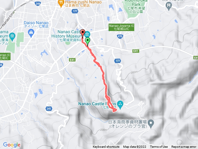 日本100名城-七尾城(七尾城山)