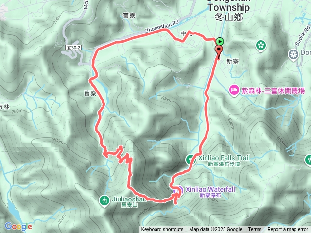 舊寮瀑布步道新舊寮山徑步道新寮瀑布步道O形