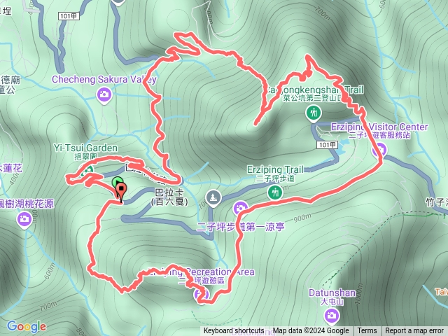 百拉咔四秀(百拉卡水管路-烘爐山-百拉咔山枕頭山-菜公坑反經石-二子坪生態區-二子山東峰-二子山西峰)預覽圖