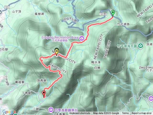 二子坪➡️面天山➡️向天山➡️向天池➡️清天宮