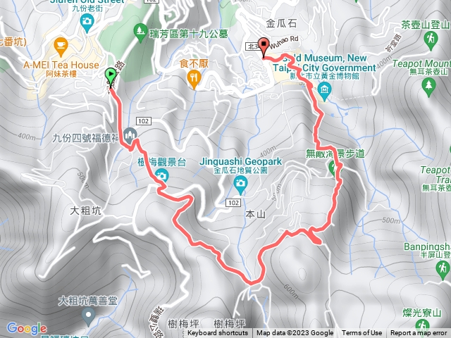 九份福山宮-樹梅坪-地質公園-黃金博物園區