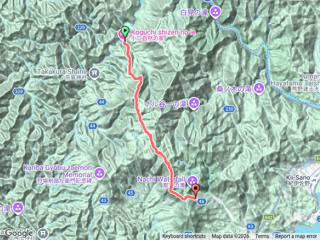 熊野古道中邊路: 大雲取越 小口自然之家-熊野那智大社
