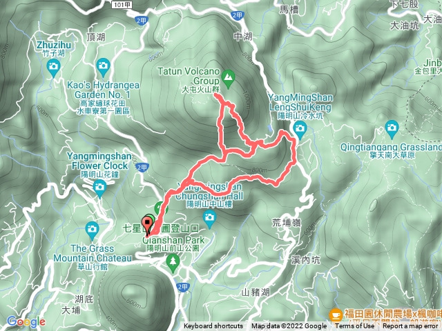 小百岳集起來七星山主、東峰登山步道