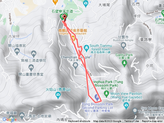朝山步道、清溪步道、桐花公園、賞螢步道O型