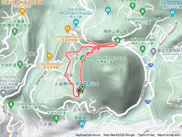 橫嶺古道紅氈登山口