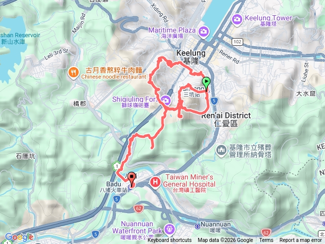 20260226 三坑車站 獅球嶺砲台群 三坑百年防空洞 雨陽步道 三角洲嶺山 尚仁國小通學步道 八堵車站預覽圖