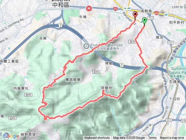 2025微笑山線大縱走尋寶集章任務微笑山線：【天上山系】烘爐地土地公段20250726120952