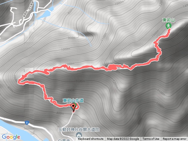東卯山（山頂休息一小時）