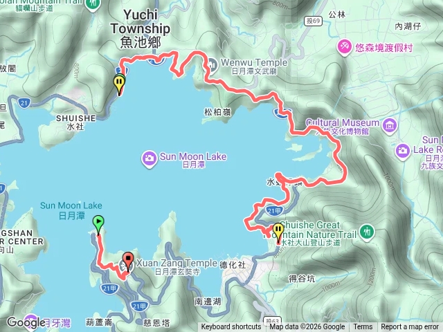 日月潭環潭步道預覽圖